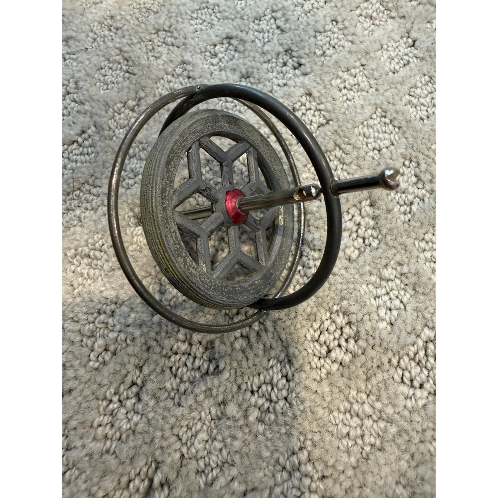 Vintage‎ Gyroscope Desk Toy Metal Spinning Top